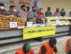 Kapolda Lampung Memberi Apresiasi Polres Lampung Selatan Atas Keberhasilan Penyelundupan Gelap Narkoba