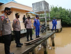Kapolres Bintan Tinjau Lokasi Banjir dan Tanah Longsor di Bintan Utara