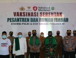 Kapolres Bintan Hadiri Vaksinasi Merdeka Serentak di Pesanteran Mamba’us Sholihin
