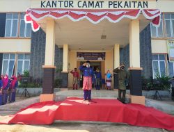 Camat Pekaitan Pimpin Upacara HUT Rokan Hilir ke -22 Tahun