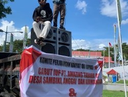 KPRO Demo di DPRD Malut Mendesak Pemprov Mencabut IUP PT. Amasing Tabara