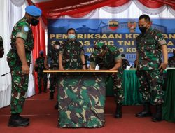 Kasdam I/BB Dampingi Asops Kasad Lakukan Riksiapops Satgas BGC TNI Konga XXXIX-D/Monusco Kongo Yonmek 121/MK