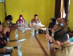 Camat Ukui Pimpin Rapat Koordinasi Percepatan Pencapaian Target Vaksinasi Covid-19 Di Kecamatan Ukui