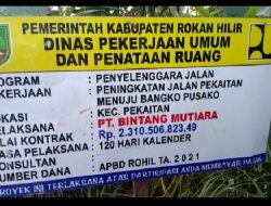 Pelaksana Lapangan Bonsu, Bantah Terkait Adanya Pemberitaan Beredar Proyek Pengerjaan Jalan di Pertanyakan Warga