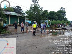 Satlantas Polres Muara Enim, Antisipatif Longsor Keban Agung Pada Jalur Lintas Sumatera