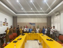 Kadispora provinsi Riau terima kunjungan knpi provinsi Riau
