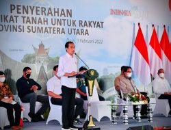 Pangdam I/BB Dampingi Presiden Serahkan Sertifikat Untuk Kesejahteraan Rakyat