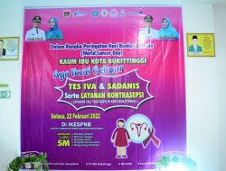 Walikota Bukittinggi Buka Layanan IVA Test dan Sadanis Serta Layanan Kontrasepsi Gratis