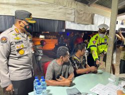 Cegah Penyebaran Covid19, Kabid Humas Polda Riau Pimpin Patroli Blue Light Di Wilkum Polres Rohul