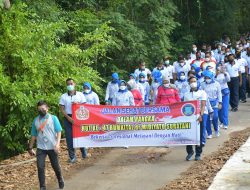 Danlantamal IV Hadiri Olah Raga Bersama HUT Ke-47 Rumkital Dr. Midiyato Suratani Tanjungpinang