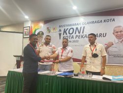 Muhammar Yasir SH Terpilih Sebagai Ketua KONI Pekanbaru periode 2022-2026