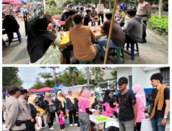 Libur Natal, Subsatgas Binmas Polda Riau Gelorakan Pemilu Damai