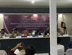 Sikon Hari Pertama Rapat Pleno Rekapitulasi Suara Tingkat KPU Kabupaten Halsel