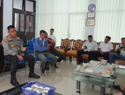 Ajak Sukseskan Pemilu, Kapolsek Tambang Duduk Bersama Camat Tambang, Toda dan Tomas