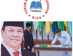 Forwadik Riau Tumpangkan Harapan Perbaikan SDM Bidang Pendidikan Pemprov Pada Pj Gubri Yang Dilantik