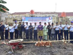 Danlanud Laksanakan Peletakan Batu Pertama Rumah Layak Huni