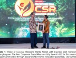 Inofasi Barbagai Program Lingkungan dan Sosial, Harita Nickel Sabet Indonesia CSR Award 2025