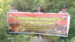 Kapolsek Bandar Sei Kijang Pimpin Langsung Patroli Karhutla dan Penyebaran Maklumat Kapolda Riau