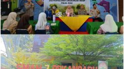 Program Green Policing, Polda Riau Dan Cipayung Plus Sosialisasikan Program Kapolda Riau Di SMAN 7 Pekanbaru