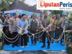 Kapolri-Titiek Soeharto Resmikan-Groundbreaking 110 Jembatan Merah Putih Presisi Riau