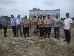 Sekda Pelalawan Hadiri Panen Raya Jagung Polres, Dukung Ketahanan Pangan Nasional