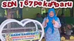 Ciptakan Lingkungan Sekolah Bersih dan Sehat, SDN 167 Pekanbaru Buat Bank Sampah