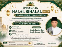 Halal Bihalal, Jalin Silaturahmi, Pererat Kebersamaan Seluruh Jamaah Mesjid Annur
