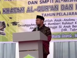Ini Kata Ketua Fraksi PKB DPRD Kampar Dalam Tasyakuran Milad Yayasan Nur Fauziah dan Pelepasan Siswa Kelas IX SMP IT Al.Mishbah