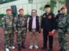 Hari Bhayangkara ke-80, Ketua DPC GRIB Jaya Kota Pekanbaru S. Hondro Dampingi Ketua DPD GRIB Jaya Riau Martin Purba Hadiri Upacara di Polda Riau