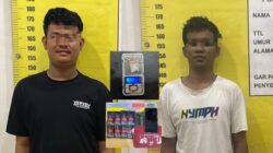 Polrestabes Palembang Gagalkan Peredaran Sabu dan Liquid Vape Etomidate, Dua Tersangka Ditangkap