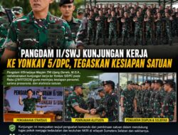 Pangdam II/Swj Kunjungan Kerja ke Yonkav 5/DPC, Tegaskan Kesiapan Satuan