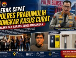 Gerak Cepat Polres Prabumulih Bongkar Kasus Curat, Pelaku dan Barang Bukti Diamankan