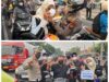 Di Tengah Kabut Asap, Ditlantas Polda Riau Bagikan 1.000 Masker dan Edukasi Green Policing